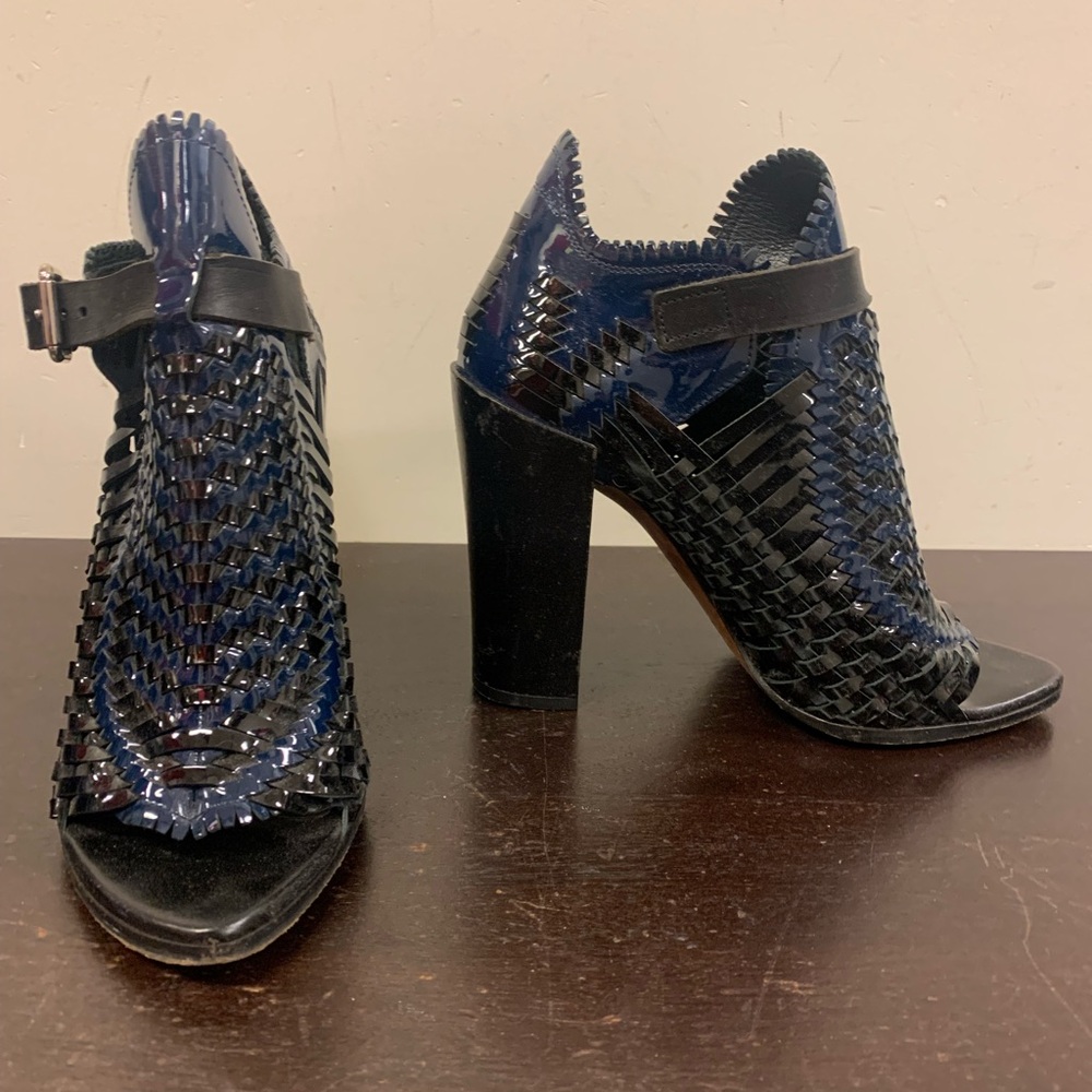 Proenza Schouler Black Woven Heels